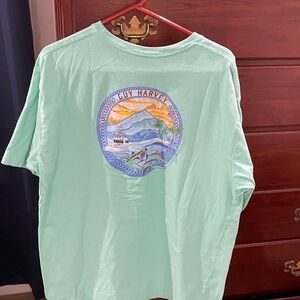 Men’s XXL Guy Harvey green Graphic T-Shirt with fishing Design